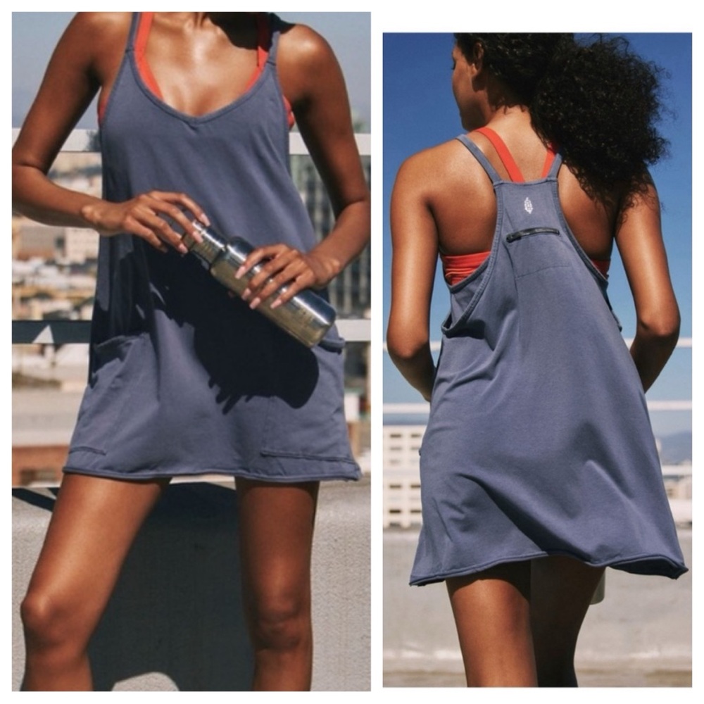 Free People Blue Mini Dress